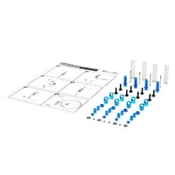 CARISMA 16314 Blue Anodized MSA-1E Alloy Shocks