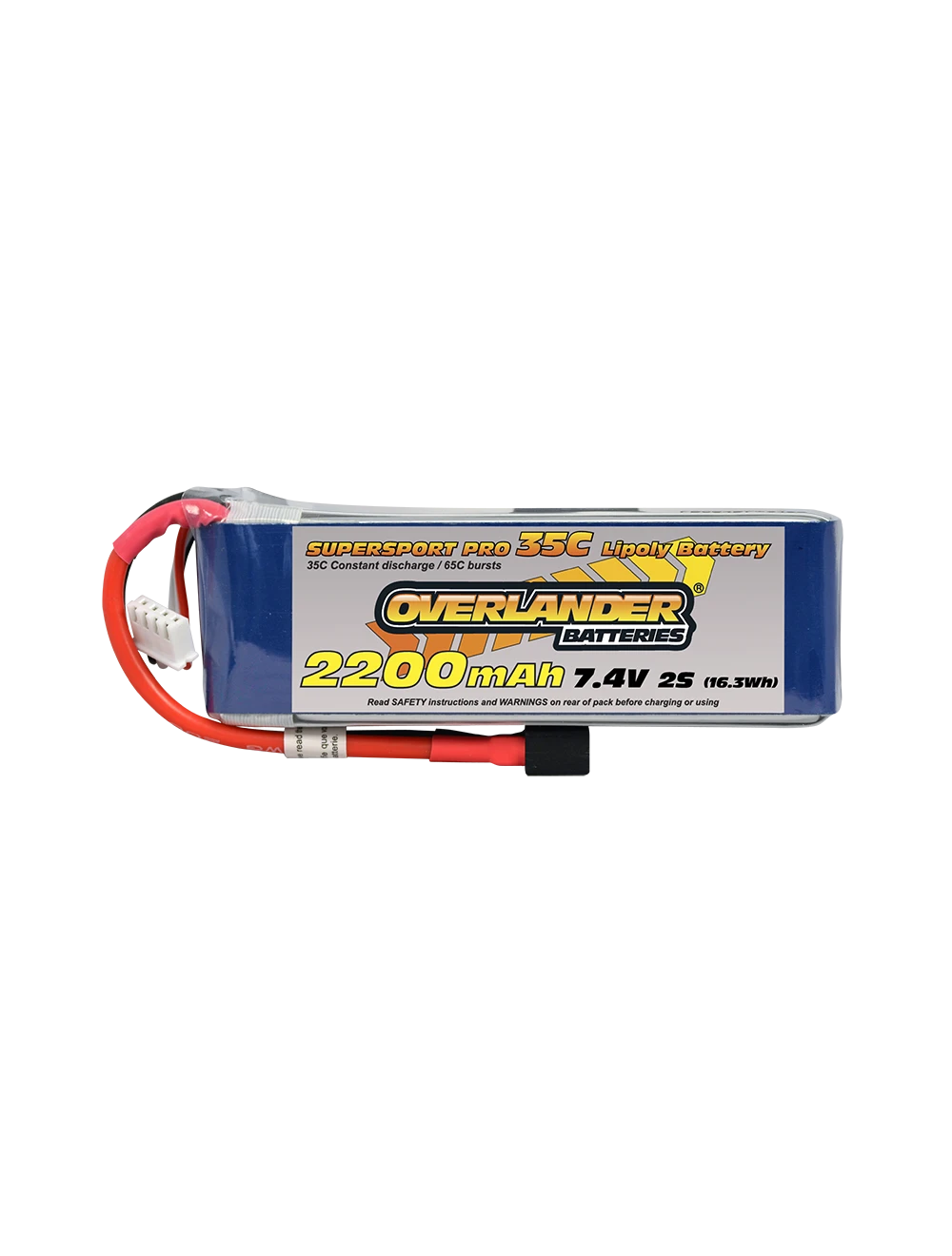 OVERLANDER 2200MAH 7.4V 2S 35C SUPERSPORT PRO LIPO BATTERY 2566 1 OVERLANDER 2200MAH 7.4V 2S 35C SUPERSPORT PRO LIPO BATTERY 2566