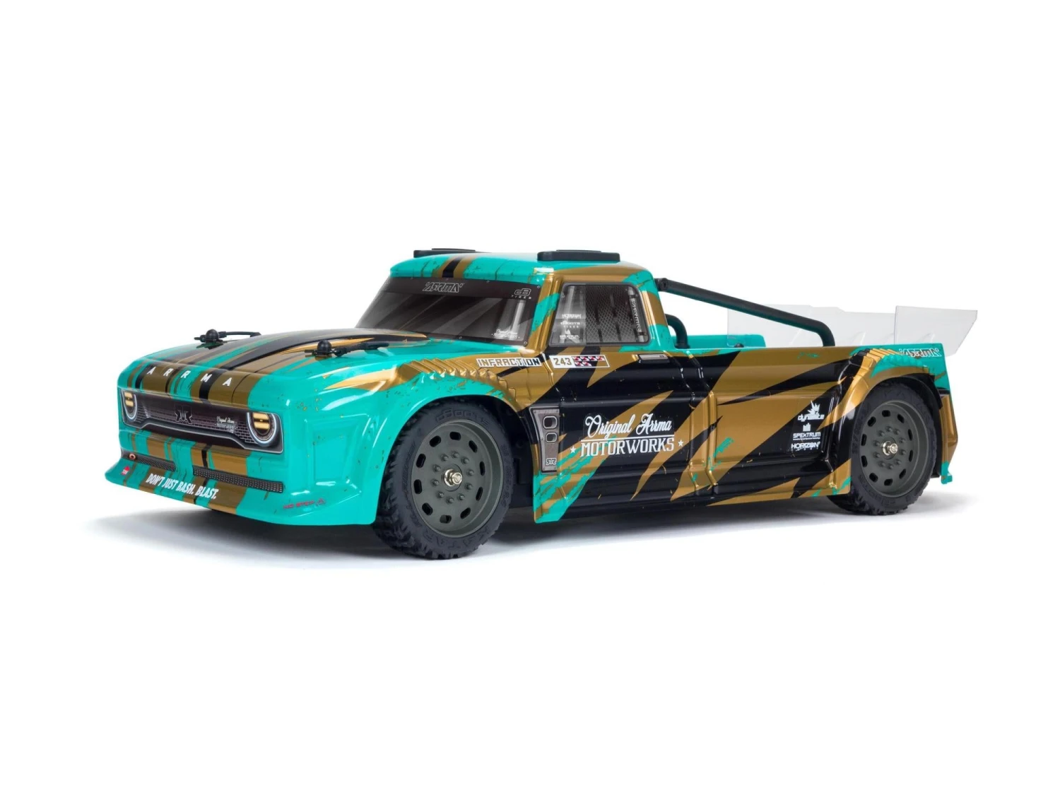 ARRMA INFRACTION 4X4 1/8 MEGA Resto-Mod Truck RTR Int, Teal/Bronze ARA4215V3BIT2 1 ARRMA INFRACTION 4X4 1/8 MEGA Resto-Mod Truck RTR Int, Teal/Bronze ARA4215V3BIT2