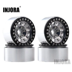 INJORA 4Pcs 1.9 Aluminum Alloy Beadlock 1.9" Wheel Rim Hub For 1/10 RC Crawler TRX4 Axial SCX10&SCX10 II 90046 -Remote Control Car Shop H032d363e151e4e1688443b409fd7efbev