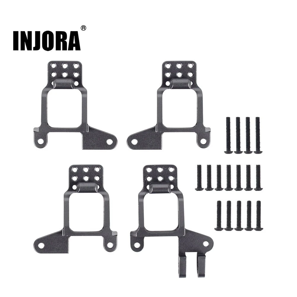 INJORA 4PCS Aluminum Front & Rear Shock Towers Mount For 1/10 RC Crawler TRX-4 TRX4 8216 Upgrade Parts 2 INJORA 4PCS Aluminum Front & Rear Shock Towers Mount For 1/10 RC Crawler TRX-4 TRX4 8216 Upgrade Parts - Image 2