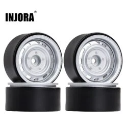 INJORA 4Pcs 1.9" Beadlock Wheel Rim Hub For 1/10 RC Crawler Car TRX-4 Redcat Gen8 Axial SCX10 90046