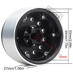 INJORA 4Pcs 1.9 Beadlock Aluminum Alloy Wheel Rim Hub For 1/10 RC Crawler TRX4 TRX-4 Axial SCX10 90046 AXI03007 -Remote Control Car Shop H09b6dacd16664a92ae289ee2d243de8eY