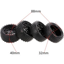 88/75mm Off Road Buggy Tires Wheel 12mm Hex Hubs For Wltoys 144001 1/14 1/16 1/10 Axial Scx10 Traxxas Trx-4 Tamiya RC Racing Car -Remote Control Car Shop H0b6951ce5b0b4450a1e10e7cd17afdf5u