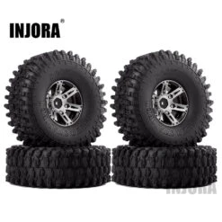 INJORA 4Pcs 1.9" Beadlock Wheel Rim & 1.9 Rubber Tires Set For 1/10 RC Crawler Axial SCX10 90046 RC Car Parts -Remote Control Car Shop H0f64dabc0d1a468d8d3686de6996280d9