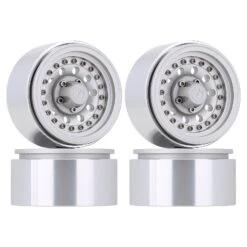 INJORA 4PCS Black/Silver 1.9 Aluminum Alloy Beadlock Wheel Rim For 1:10 RC Crawler Axial SCX10 90046 AXI03007 TRX4 Bronco -Remote Control Car Shop H0f89d9bc423041a2a51fcd155de2ef50K