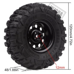 INJORA 4PCS 2.2 Wheel Tires & Metal Beadlock 10 Spoke Wheel Rim For 1/10 RC Rock Crawler Axial SCX10 90046 TRX-4 -Remote Control Car Shop H101d7e5bbb794a5292120be50f636193B