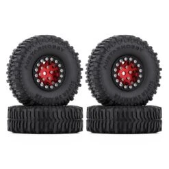 INJORA 60*20mm 1.0" Beadlock CNC Wheel Rims Mud Tires For 1/24 RC Crawler Car Axial SCX24 FCX24 Enduro24 Upgrade (W1049-T2430) -Remote Control Car Shop H17b00b6f469d41aa9f8eda7ba08b2b9fw