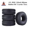4Pcs 1.9 Inch Rubber Rocks Tyres / Wheel Tires Crawler Tires Tyre For 1/10 RC Car Traxxas TRX-4 Redcat SCX10 90046 AXIAL RC4WD