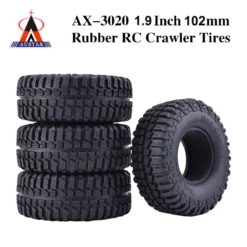 4Pcs 1.9 Inch Rubber Rocks Tyres / Wheel Tires Crawler Tires Tyre For 1/10 RC Car Traxxas TRX-4 Redcat SCX10 90046 AXIAL RC4WD