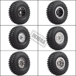 INJORA 4Pcs 1.9 Beadlock Wheel Rim Rubber Tire Set For 1/10 RC Crawler TRX-4 Axial SCX10 90046 D90 Voodoo KLR -Remote Control Car Shop H1f1b94ad03384fb295f4a405b7b5ee425