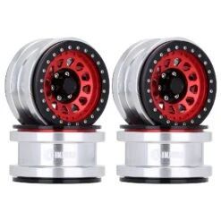 INJORA 2/4PCS CNC Aluminum 2.9" Beadlock Wheel Hub Rim For 1/6 RC Crawler Car Axial SCX6 Jeep JLU Wrangler Trail Honcho 4WD RTR -Remote Control Car Shop H21372059b81c42ebac9b333f6b40529cv