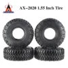 4Pcs 1.55 Inch Soft Rubber Wheel Tires/Wheel Plastic Rim Hub For RC Crawler Car MST JIMNY Axial AX90069 D90 TF2 Tamiya CC01 LC70