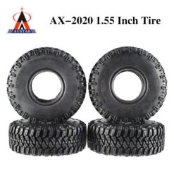 4Pcs 1.55 Inch Soft Rubber Wheel Tires/Wheel Plastic Rim Hub For RC Crawler Car MST JIMNY Axial AX90069 D90 TF2 Tamiya CC01 LC70