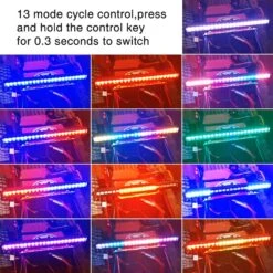 9imod Metal 16/22LED RC Roof Lamp Light Bar Colorful For 1/10 RC Crawler Car Axial SCX10 90046 D90 Traxxas TRX-4 -Remote Control Car Shop H2950e0c6246f4c5091ba9102cb35a0cbT