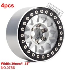 INJORA 4PCS Metal 1.9 Beadlock Wheel Rim 12-Spoke Wheel Hub For 1:10 RC Crawler Axial SCX10 II 90046 AXI03007 TRX-4 Tamiya MST -Remote Control Car Shop H2a4e099e3a5d4abd82cc0298f2d5ba0aI