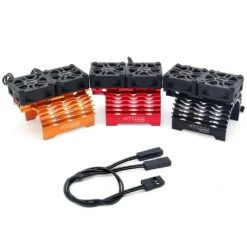 Surpass Hobby RC Heatsink With Dual Cooling Fan RC Car Accessories For Hobbywing Leopard 4268 4274 4092 1/8 1/10 RC Car Motor -Remote Control Car Shop H2ace13ce840f4520a50024f61898ea508