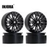 INJORA 4Pcs 2.2 Beadlock CNC Aluminum Alloy Wheel Rim For 1/10 RC Crawler Car TRX-6 Axial SCX10 90046 Wraith RR10