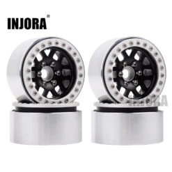 INJORA 4Pcs 1.9 Aluminum Alloy Beadlock 1.9" Wheel Rim Hub For 1/10 RC Crawler TRX4 Axial SCX10&SCX10 II 90046 -Remote Control Car Shop H2deee0f7d6d347be9762835003261fd4z