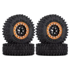INJORA 52*18mm 1.0" Beadlock Wheel Rims Tires Set For 1/24 RC Crawler Axial SCX24 Deadbolt Gladiator Xiaomi JIMNY (W1022-T2410) -Remote Control Car Shop H301428c8d0684e018e5dea5e8c7901b6B
