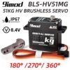 9imod Waterproof Servo BLS-HV51MG 51KG 180°/270°/360° Metal Digital 8.4V HV Brushless Servo For 1:8 1:10 RC Car Boat Robot DIY