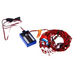 12 Ultra LED Simulation Flashing Bright Light RC Model Lights Kit System For 1/10 1/8 RC Drift HSP TAMIYA CC01 4WD RC Car Truck -Remote Control Car Shop H31c5a28dd24f4dbc8d3d2ff8e2f81aaeT
