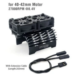 Surpass Hobby RC Heatsink With Dual Cooling Fan RC Car Accessories For Hobbywing Leopard 4268 4274 4092 1/8 1/10 RC Car Motor -Remote Control Car Shop H31d08b2491c74ff99153b7479654686aC