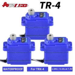 PowerHD TR-4 TR4 Mini 7.4V 2.6KG Waterproof Metal Gear Servo For Traxxas TRX4 RC Vehicles Model Parts Replaces 2065