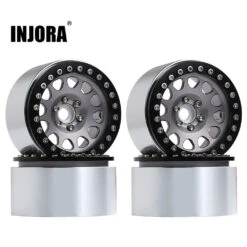 INJORA 4PCS 1/10 RC Rock Crawler Aluminum 2.2 Beadlock Wheel Rims For Axial SCX10 RR10 Wraith 90048 90018 TRX4 TRX-6 -Remote Control Car Shop H33ebd791256844e5b457f56229f34b03k