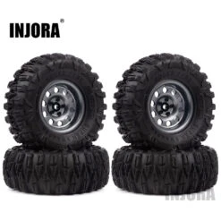 INJORA 4PCS 2.2 Wheel Tires & Metal Beadlock 10 Spoke Wheel Rim For 1/10 RC Rock Crawler Axial SCX10 90046 TRX-4 -Remote Control Car Shop H3761021e11ff44f98c43be87ab363c4bl