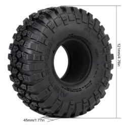 INJORA 4Pcs 121*45MM Soft Rubber Tyre 1.9" Wheel Rock Terrain Tire For 1/10 RC Crawler Car TRX-4 Axial SCX10 90046 -Remote Control Car Shop H43a80e2bf3ff4e94be45f79aa54c96015