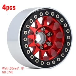 INJORA 4PCS Metal 1.9 Beadlock Wheel Rim 12-Spoke Wheel Hub For 1:10 RC Crawler Axial SCX10 II 90046 AXI03007 TRX-4 Tamiya MST -Remote Control Car Shop H4a8d7a8eb5b1417c9ad50fa4a4f795a0C