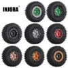 INJORA 52*18mm 1.0" Beadlock Wheel Rims Tires Set For 1/24 RC Crawler Axial SCX24 Deadbolt Gladiator Xiaomi JIMNY (W1022-T2410)