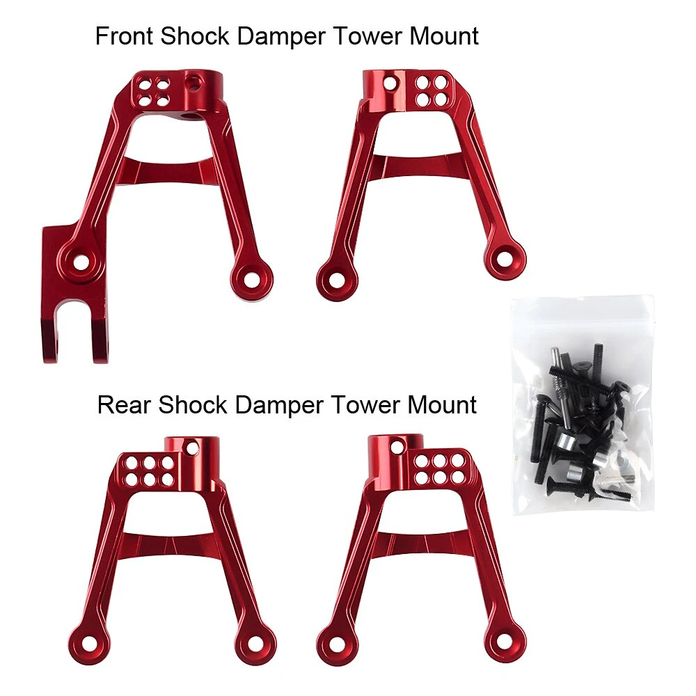 INJORA 4PCS RC Car CNC Aluminum Shock Mount Damper Towers For 1/10 RC Crawler SCX10 II 90046 90047 Upgrade Parts 4 INJORA 4PCS RC Car CNC Aluminum Shock Mount Damper Towers For 1/10 RC Crawler SCX10 II 90046 90047 Upgrade Parts - Image 4