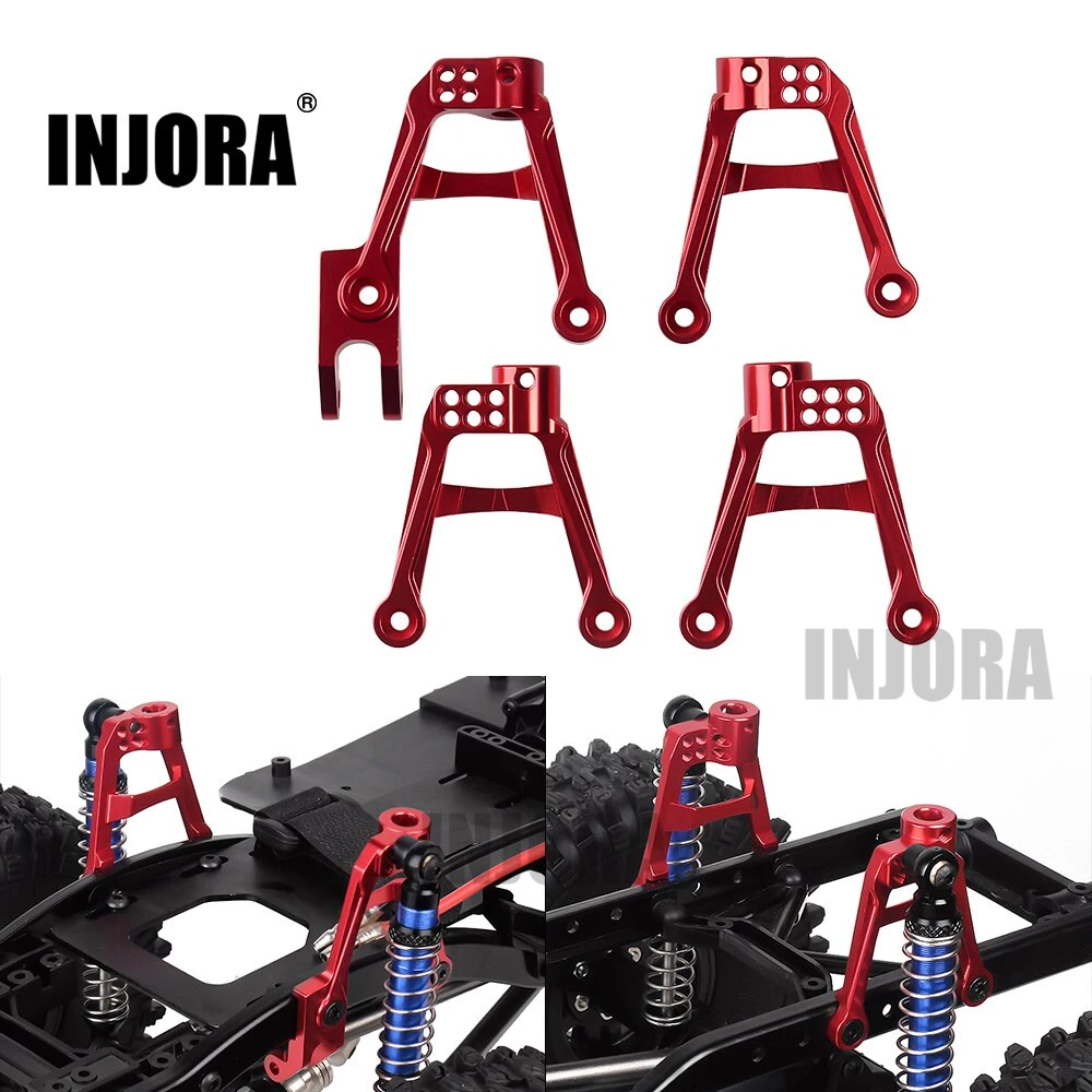 INJORA 4PCS RC Car CNC Aluminum Shock Mount Damper Towers For 1/10 RC Crawler SCX10 II 90046 90047 Upgrade Parts 3 INJORA 4PCS RC Car CNC Aluminum Shock Mount Damper Towers For 1/10 RC Crawler SCX10 II 90046 90047 Upgrade Parts - Image 3