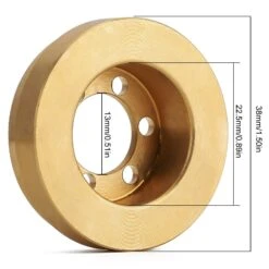 INJORA 2PCS Brass 63g Internal Counterweight For 1.9 2.2 Inch Wheel Rims Axial SCX10 90046 TRX4 TRX6 VS4-10 RC Crawler Car -Remote Control Car Shop H50a506b93907450d869f698e33d740c0z