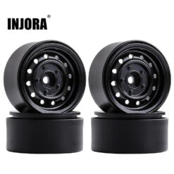INJORA 4Pcs 1.9" Beadlock 12-Holes Wheel Rim Hub For 1/10 RC Crawler Car Axial SCX10 90046 D90 TRX-4