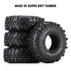 4PCS 1.9" Rubber Tyre / Wheel Tires For 1:10 RC Rock Crawler Axial SCX10 90046 AXI03007 Tamiya CC01 D90 D110 -Remote Control Car Shop H533f68d821aa4859bf9b17ad25426b3av