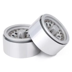 INJORA 4PCS Black/Silver 1.9 Aluminum Alloy Beadlock Wheel Rim For 1:10 RC Crawler Axial SCX10 90046 AXI03007 TRX4 Bronco -Remote Control Car Shop H6090371688f949cdabef54ba9aabc6b27