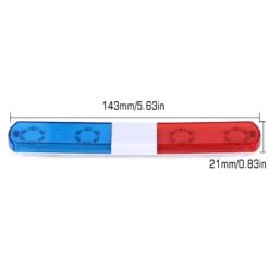 INJORA 113/143mm 5 Modes RC Police Flash LED Light Bar Alarming Light For 1/14 1/10 RC Car Axial SCX10 HSP Kyosho Tamiya -Remote Control Car Shop H66ea8dea0a104d0e91e81dca0ae58f6b5