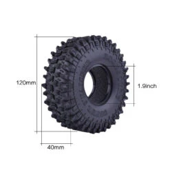4Pcs 1.9 Inch Crawler Tires// Wheel 120mm For 1:10 RC Rock Crawler Axial SCX10 Redcat 90046 AXI03007 D90 D110 TF2 Traxxas TRX-4 -Remote Control Car Shop H69022d17441f4be0b37c13eeffe33f3f0