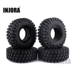 4PCS 114MM 1.9" Rubber Rocks Tyres / Wheel Tires For 1:10 RC Rock Crawler Axial SCX10 90046 AXI03007 TRX-4