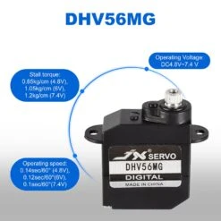 JX Servo DHV56MG Digital Coreless 1.2kg 0.10sec Metal Gear HV 5.6g DS Servo For RC Car Robot Airplane Drone RC Model DIY -Remote Control Car Shop H701a1d4c72ed4b8e924c155182d3b9a7c