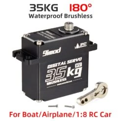 9imod Waterproof Brushless Servo 51KG 50KG 45KG 35KG 25KG 180 Degree Aluminium Digital Servo Metal Gear For Traxxas Scx10 RC Car Robot -Remote Control Car Shop H7376b0f4d5524f9eb67c9d42f7fa437by