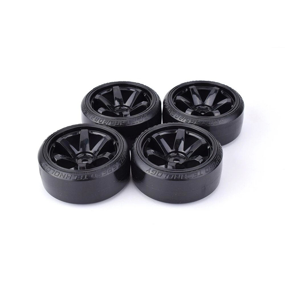 4Pcs Plastic Tires Wheel Rim Hard For RC Car Vehicle Part For Traxxas HSP Tamiya HPI Kyosho 1/10 On-road Drift RC Car 5 4Pcs Plastic Tires Wheel Rim Hard For RC Car Vehicle Part For Traxxas HSP Tamiya HPI Kyosho 1/10 On-road Drift RC Car - Image 5