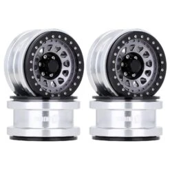 INJORA 2/4PCS CNC Aluminum 2.9" Beadlock Wheel Hub Rim For 1/6 RC Crawler Car Axial SCX6 Jeep JLU Wrangler Trail Honcho 4WD RTR -Remote Control Car Shop H751ea24d535e4025984207e6f29e71c3g