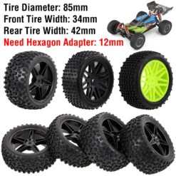 88/75mm Off Road Buggy Tires Wheel 12mm Hex Hubs For Wltoys 144001 1/14 1/16 1/10 Axial Scx10 Traxxas Trx-4 Tamiya RC Racing Car -Remote Control Car Shop H76a4a4005f6a435a979e9702021fb324R