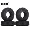 INJORA 4Pcs 85*28mm 1.55" Soft Rubber Terrain Wheel Tires For RC Crawler Car Axial AX90069 D90 TF2 Tamiya CC01 LC70 MST JIMNY