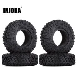 INJORA 4Pcs 85*28mm 1.55" Soft Rubber Terrain Wheel Tires For RC Crawler Car Axial AX90069 D90 TF2 Tamiya CC01 LC70 MST JIMNY