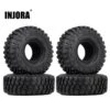 INJORA 4Pcs 121*45MM Soft Rubber Tyre 1.9" Wheel Rock Terrain Tire For 1/10 RC Crawler Car TRX-4 Axial SCX10 90046